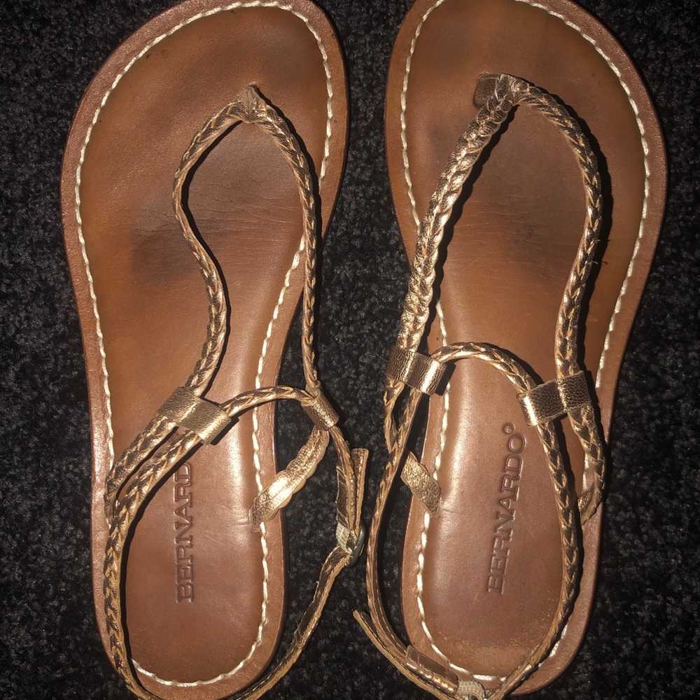 Gold sandals